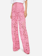 Dolce & Gabbana Floral Lace Flared Trousers