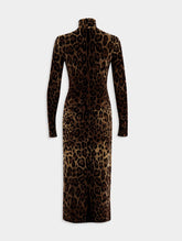 Dolce & Gabbana Leopard-Print Midi Dress