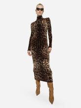 Dolce & Gabbana Leopard-Print Midi Dress