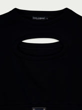 Dolce & Gabbana Logo-Plaque Cut-Out Jumper