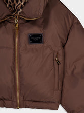 Dolce & Gabbana Logo-Plaque Nylon Padded Jacket