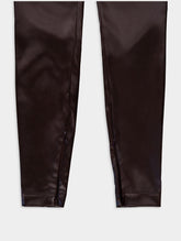 Dolce & Gabbana Logo-Waistband Shiny Satin Leggings