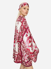 Dolce & Gabbana Majolica-Print Batwing-Sleeve Shirt