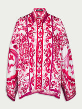 Dolce & Gabbana Majolica-Print Batwing-Sleeve Shirt