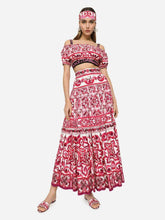 Dolce & Gabbana Majolica-Print Maxi Skirt