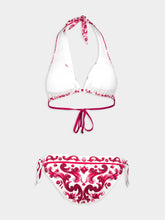 Dolce & Gabbana Majolica-Print Triangle Bikini