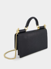 Dolce & Gabbana Mini Sicily Iguana-Print Leather Bag