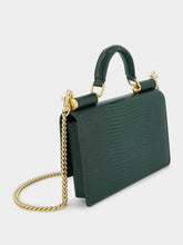 Dolce & Gabbana Mini Sicily Iguana-Print Leather Bag