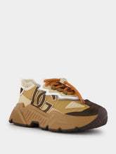 Dolce & Gabbana Panelled Drawstring Embossed Logo Sneakers
