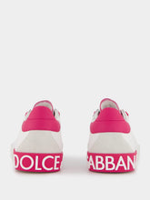 Dolce & Gabbana Portofino Vintage Leather Low-Top Sneakers