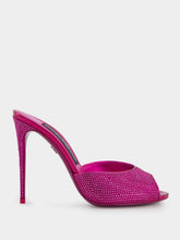 Dolce & Gabbana Rhinestone-Embellished Satin Mules