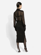 Dolce & Gabbana Satin-Trimmed Silk-Chiffon Shirt