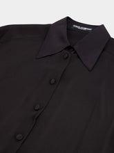Dolce & Gabbana Satin-Trimmed Silk-Chiffon Shirt