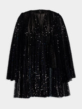 Dolce & Gabbana Sequin-Embellished Short Pleated Dress