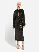 Dolce & Gabbana Sequined Midi Pencil Skirt