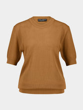 Dolce & Gabbana Short-Sleeve Knitted T-Shirt