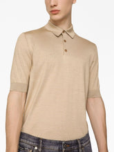 Dolce & Gabbana Short-Sleeve Silk Polo Shirt
