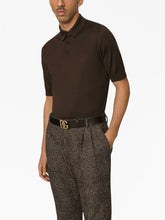 Dolce & Gabbana Short-Sleeve Silk Polo Shirt