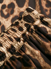 Dolce & Gabbana Leopard Print Wide-Leg Silk Trousers