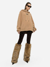 Dolce & Gabbana Wool Hoodie With Logo Tag