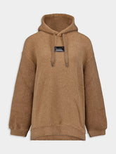 Dolce & Gabbana Wool Hoodie With Logo Tag
