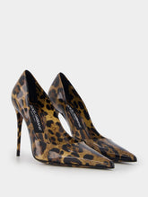 Dolce & Gabbana X Kim 110mm Leopard-Print Leather Pumps