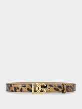 Dolce & Gabbana X KIM Leopard-print DG Logo Belt