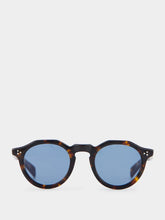 Eyevan 7285 Mason Tortoise and Blue Round Sunglasses