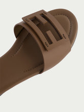 Fendi Baguette Brown Leather Slides