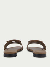 Fendi Baguette Brown Leather Slides