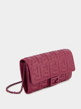 Fendi Baguette Continental Burgundy Leather Wallet