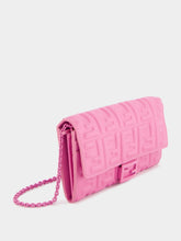 Fendi Baguette Continental Pink Leather Wallet