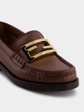 Fendi Baguette Leather Loafers
