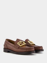 Fendi Baguette Leather Loafers