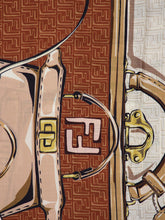 Fendi Beige Wool-Silk Shawl