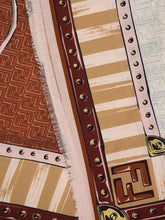 Fendi Beige Wool-Silk Shawl