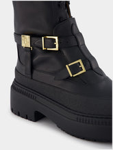 Fendi Black Leather Biker Boots