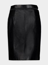 Fendi Black Leather Skirt