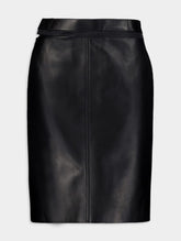 Fendi Black Leather Skirt