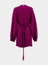 Fendi Burgundy Cady Silk Mini Dress