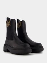 Fendi Domino Leather Biker Boots