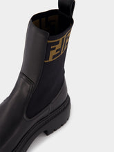 Fendi Domino Leather Biker Boots