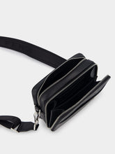 Fendi FF-Plaque Leather Messenger Bag