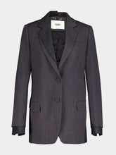 Fendi Flannel Single-Breasted Blazer