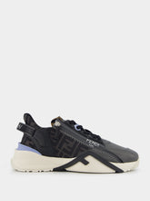 Fendi Flow Grey Leather Low-Top Sneakers