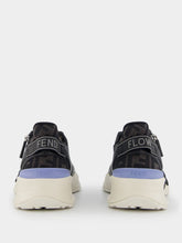 Fendi Flow Grey Leather Low-Top Sneakers