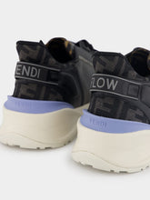 Fendi Flow Grey Leather Low-Top Sneakers