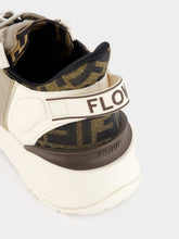 Fendi Flow Beige Leather Low-Top Sneakers