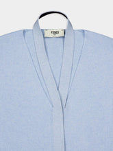 Fendi Halterneck Wool-Cashmere Cardigan