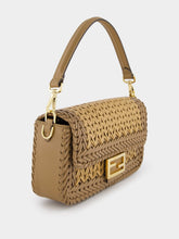 Fendi Interlaced Leather Baguette Bag